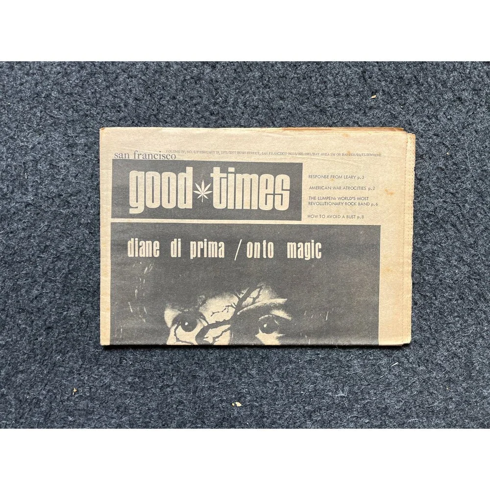 1970s High Times Underground Newspaper, Black Panther Party, Vintage Antique Co